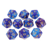 Maxbell 20Pieces 20 Sided Dice D20 Polyhedral Dice for Dungeons and Dragons Game Toy