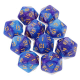 Maxbell 20Pieces 20 Sided Dice D20 Polyhedral Dice for Dungeons and Dragons Game Toy