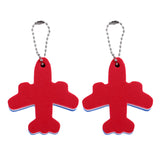 Maxbell 4Pc Plane Shaped Floating Key Ring Marine Boat Sailing Float Water Key Float