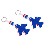 Maxbell 4Pc Plane Shaped Floating Key Ring Marine Boat Sailing Float Water Key Float