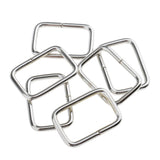 Maxbell 40Pcs/bag Metal Square Buckle Connector for DIY Bag Craft Silver Bronze