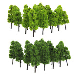 Maxbell 40 Pcs HO Z Sacle Pagoda Trees Model Train Railway Park Street Layout Toy