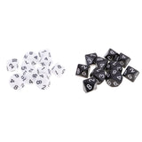 Maxbell 20Pieces 10 Sided Dice D10 Polyhedral Dice for Dungeons and Dragons Game Toy