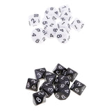 Maxbell 20Pieces 10 Sided Dice D10 Polyhedral Dice for Dungeons and Dragons Game Toy