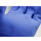 Maxbell 2 Pairs Blue Oil Resistant Safety Work Gloves Chemical Resistant L + XL