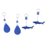 Maxbell 4 Pieces EVA Floating Keychain Keyring for Surfing Buoyant Sailing Swimming