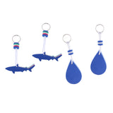 Maxbell 4 Pieces EVA Floating Keychain Keyring for Surfing Buoyant Sailing Swimming