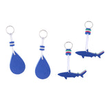 Maxbell 4 Pieces EVA Floating Keychain Keyring for Surfing Buoyant Sailing Swimming