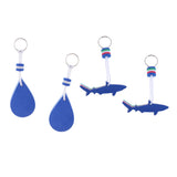 Maxbell 4 Pieces EVA Floating Keychain Keyring for Surfing Buoyant Sailing Swimming