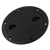 Maxbell Marine Boat RV Black 4"&6" Access Hatch Cover Twist Screw Out Deck Plate