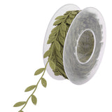 Maxbell 2 Roll 15m Leaves Ribbon Trim Wreath for Wedding Wall Crafts Party Decor