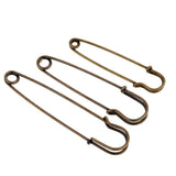 Maxbell 6pcs Heavy Duty Stainless Steel Safety Pins for Blankets Skirts Craft