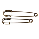 Maxbell 6pcs Heavy Duty Stainless Steel Safety Pins for Blankets Skirts Craft