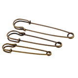 Maxbell 6pcs Heavy Duty Stainless Steel Safety Pins for Blankets Skirts Craft