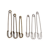 Maxbell 6pcs Heavy Duty Stainless Steel Safety Pins for Blankets Skirts Craft