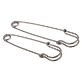 Maxbell 6pcs Heavy Duty Stainless Steel Safety Pins for Blankets Skirts Craft