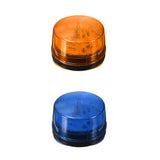 Maxbell 2pcs 12V Round Safety Alarm Security Post Caution Flash Warning LED Light