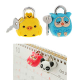 Maxbell 2 Set Lovely Cartoon Doll Animals Small Padlock Security Lock with Keys