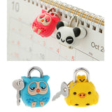 Maxbell 2 Set Lovely Cartoon Doll Animals Small Padlock Security Lock with Keys