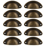 Maxbell 40Pcs Bronze Door Cabinet Knob Wardrobe Drawer Shell Pull Handles Cup Handle