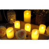 Maxbell 12Pcs Romantic LED Flameless Swing Flickering Simulation Candle Light 15cm