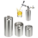 Maxbell Stainless Steel Mini 2L+5L Keg And Beer Growler Spear Taps Dispenser