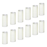 Maxbell 12Pcs Romantic LED Flameless Swing Flickering Simulation Candle Light 17.5cm