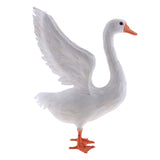 Maxbell 4pcs Garden Decor Artificial Simulated Swan Ornament Art Figurine Display