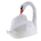 Maxbell 4pcs Garden Decor Artificial Simulated Swan Ornament Art Figurine Display