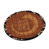 Maxbell 6pcs Zen Blue Cloth Tea Coaster TeaPot Holder Insulation Saucer Bamboo Mat