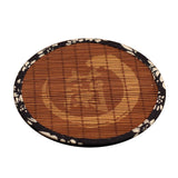 Maxbell 6pcs Zen Blue Cloth Tea Coaster TeaPot Holder Insulation Saucer Bamboo Mat
