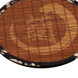 Maxbell 6pcs Zen Blue Cloth Tea Coaster TeaPot Holder Insulation Saucer Bamboo Mat