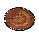 Maxbell 6pcs Zen Blue Cloth Tea Coaster TeaPot Holder Insulation Saucer Bamboo Mat
