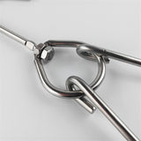 Maxbell 4pcs Stainless Swivel Meat Hook Rings Butcher Hooks Kitchen Tool 0.45x34cm