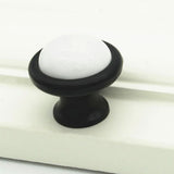 Maxbell 8-Piece Ceramic Single Hole Cabinet Handle Knob Kitchen Cupboard Drawer Pull