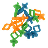 Maxbell 28 Pieces Mixed Colors Silicone Bobbin Holders Clips Clamp Thread Spool Hugger Sewing Tools