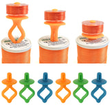 Maxbell 28 Pieces Mixed Colors Silicone Bobbin Holders Clips Clamp Thread Spool Hugger Sewing Tools