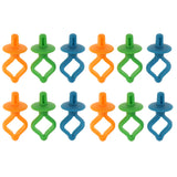Maxbell 28 Pieces Mixed Colors Silicone Bobbin Holders Clips Clamp Thread Spool Hugger Sewing Tools
