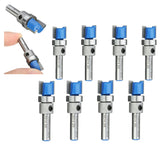 Maxbell 8PCS/Set 1/4'' Shank Bearing Flush Trim Pattern Router Bit Milling Cutter, two flute carbide cutters for Woodworking Tool