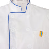 Maxbell 2/pack White Short Sleeves Chef Uniform Summer Restaurant Hotel Kitchen Uniform for Women Men