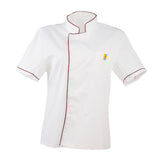 Maxbell 2/pack White Short Sleeves Chef Uniform Summer Restaurant Hotel Kitchen Uniform for Women Men