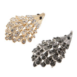 Maxbell 2 Pieces Sparkle Rhinestone Hedgehog Porcupine Shape Animal Brooch Pin