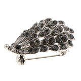 Maxbell 2 Pieces Sparkle Rhinestone Hedgehog Porcupine Shape Animal Brooch Pin