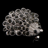 Maxbell 2 Pieces Sparkle Rhinestone Hedgehog Porcupine Shape Animal Brooch Pin