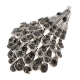 Maxbell 2 Pieces Sparkle Rhinestone Hedgehog Porcupine Shape Animal Brooch Pin