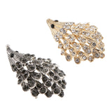 Maxbell 2 Pieces Sparkle Rhinestone Hedgehog Porcupine Shape Animal Brooch Pin