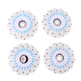 Maxbell 8pcs High Quality Brand New Flash Roller Skates Wheels Light Durable 80mm Blue