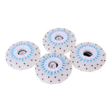 Maxbell 8pcs High Quality Brand New Flash Roller Skates Wheels Light Durable 80mm Blue