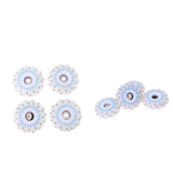 Maxbell 8pcs High Quality Brand New Flash Roller Skates Wheels Light Durable 80mm Blue