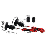 Maxbell 12V Universal Motorcycle 22mm Handlebar Waterproof Turn Signal Lights Black